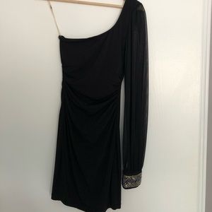 Black One Sleeved Dress